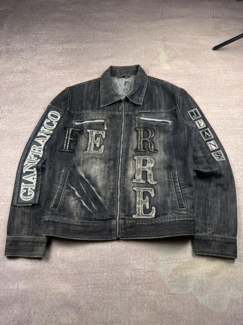 Other Designers Le Grande Bleu (L.G.B.) - Vintage LGB Style Gianfranco Ferre Mudwash Denim Zip Jacket