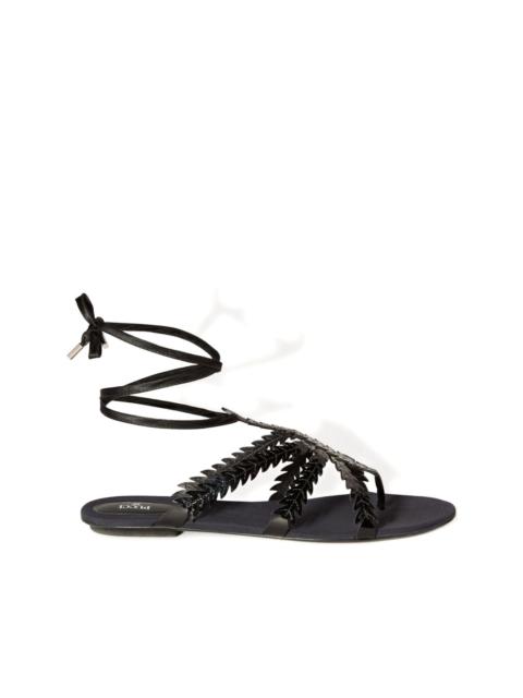 PUCCI feather embellished sandals