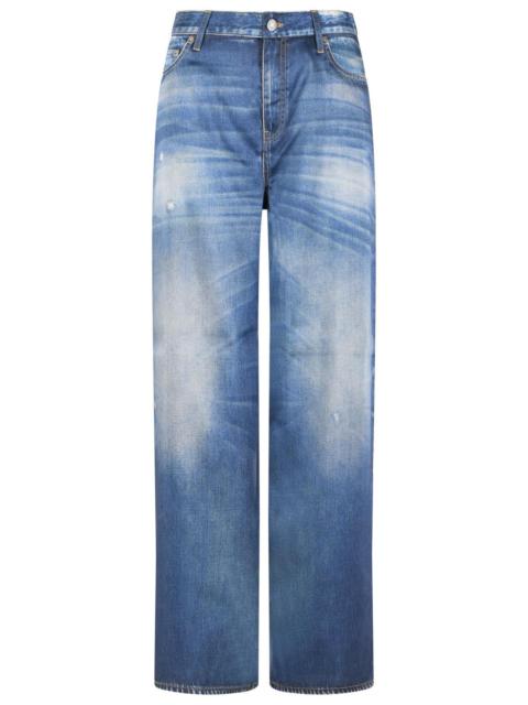 Golden Goose Golden Goose 'Melody' Blue Polyester Jeans Women