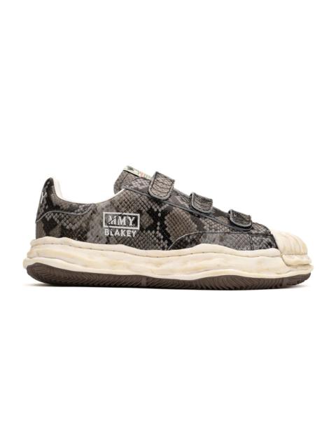 Maison MIHARAYASUHIRO "BLAKEY" OG Sole Python Printed Leather Low-top Sneaker
