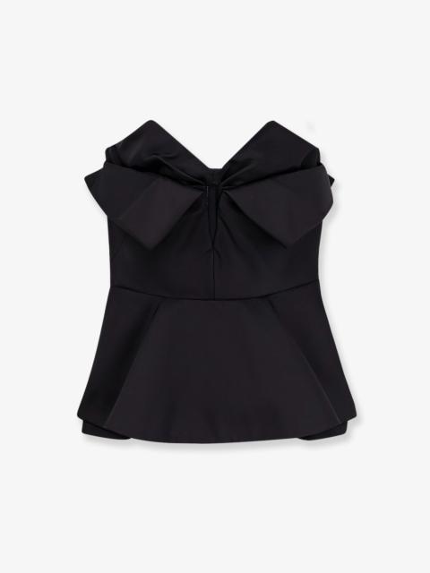 Alexander McQueen Alexander Mcqueen Silk Blend Bustier/Top