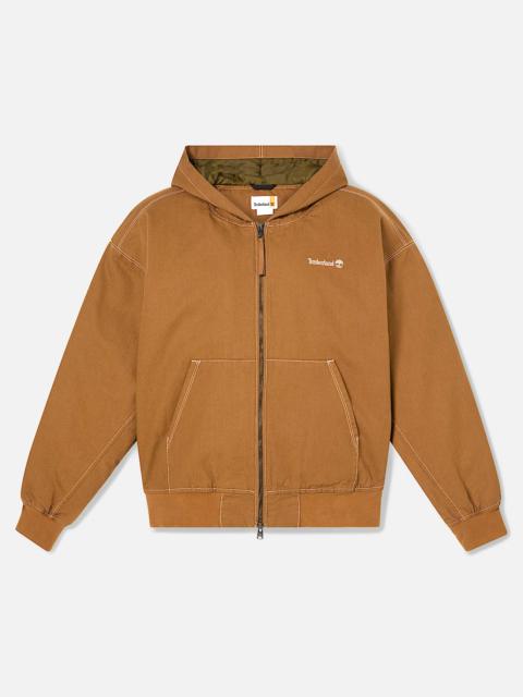 Timberland Washed Duck Canvas Hooded Bomber