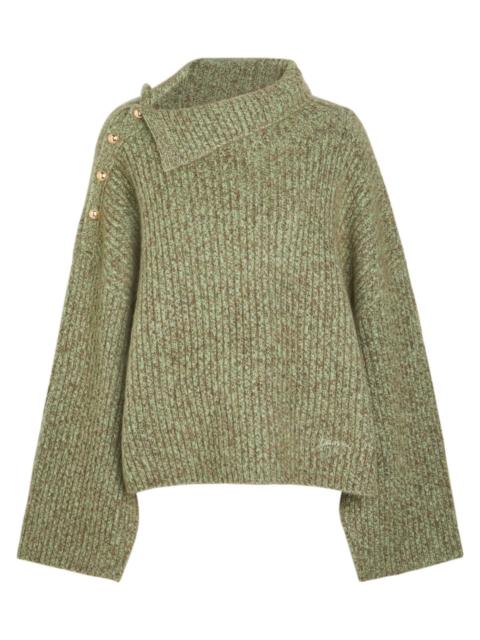 GANNI Ganni Melange Brushed Wool-blend Jumper