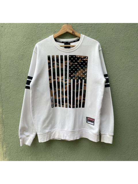 Other Designers Designer - Vintage REPEZEE:N Velvet Print Pullover Sweatshirts