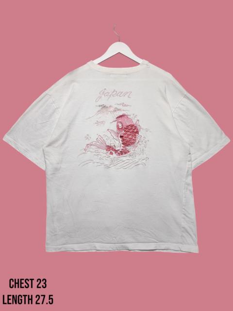 Other Designers Japanese Brand - Fish Koi Sukajan Tee Oversize by Cross Keys