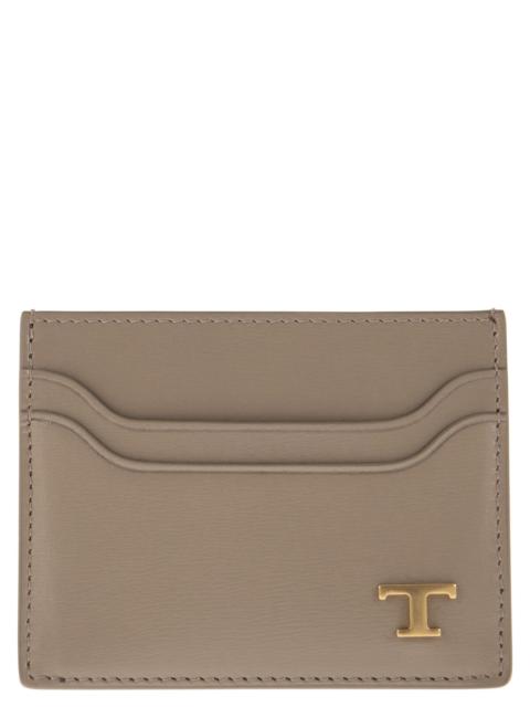Tod's Tod's Men Leather Card Holder With Logo