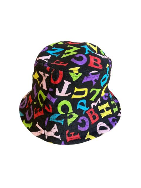 Other Designers Vintage - RARE‼️JEREMY SCOTT🇺🇸PATCHWORK MONOGRAM ABC BUCKET HAT CUSTOM