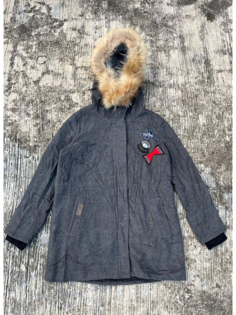 Other Designers Vintage - Japanese Brand fur zipper wool jacket