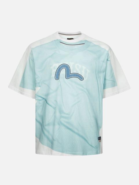EVISU 2-IN-1 LOGO AND SEAGULL PRINT LOOSE FIT T-SHIRT