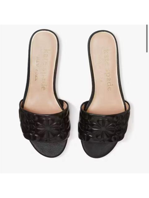 Other Designers NIB Kate Spade Emmie Leather Slide Sandals‎ Black $178