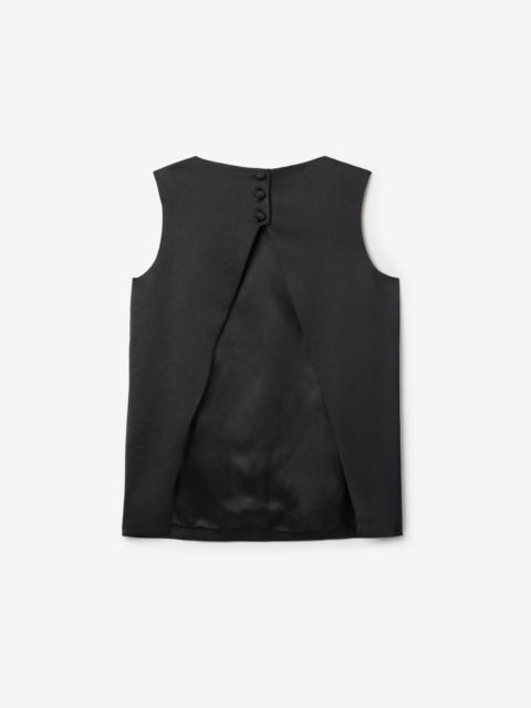 House of Dagmar Open Back Satin Top