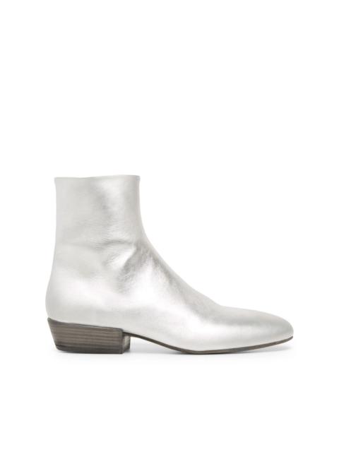 Marsèll metaliic-leather ankle boots