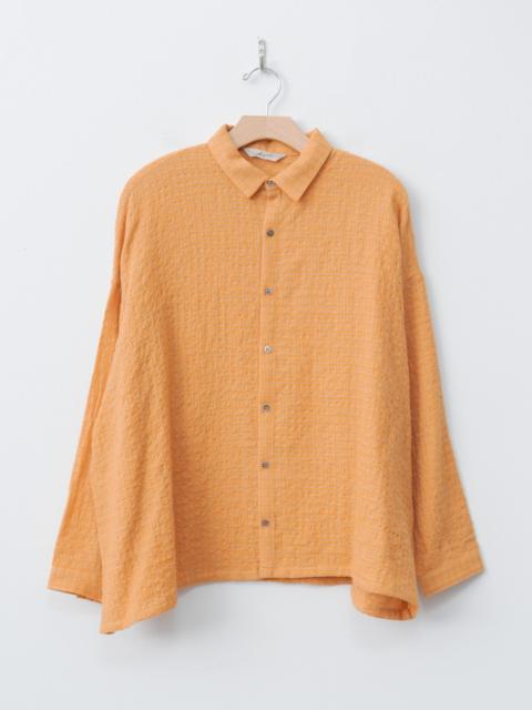 ICHI Antiquités W/C Gingham Shirt - Orange x Mocha