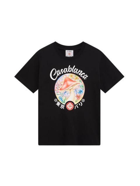 CASABLANCA Mushroom Emblem Printed T-Shirt