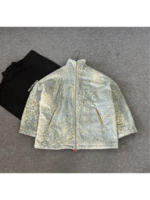 BALENCIAGA Balenciaga Leopard Print Fleece Jacket