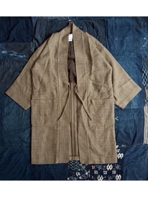 visvim VISVIM 21AW KIYARI COAT (TWEED) Houndstooth Coat, Jacket, Robe
