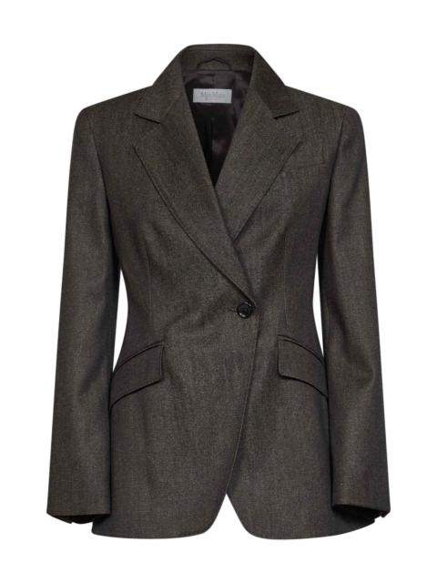Max Mara Max Mara Women Brown Xmneutro Fitted-Waist Blazer