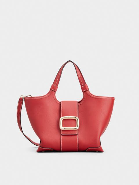 Roger Vivier Viv' Choc Mini Shopping Bag in leather