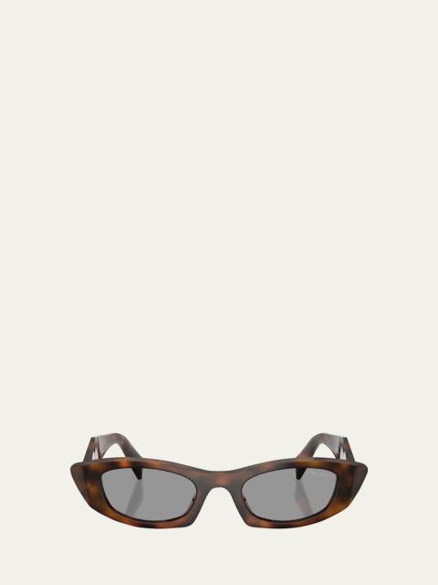 Prada PR B16SF Acetate Oval Sunglasses