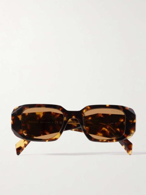 Square-frame acetate sunglasses Tortoiseshell