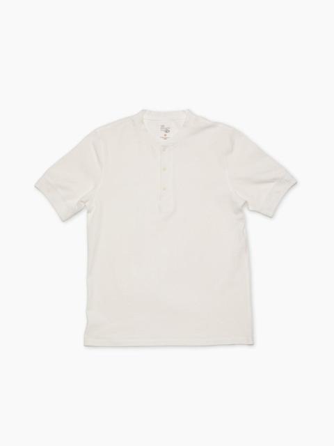 Nudie Jeans Short Sleeve Henley T-Shirt Ecru