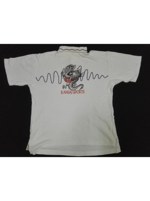 Other Designers Japanese Brand - KANSAI YAMAMOTO Sports Polo Dragon Embroidery Tee