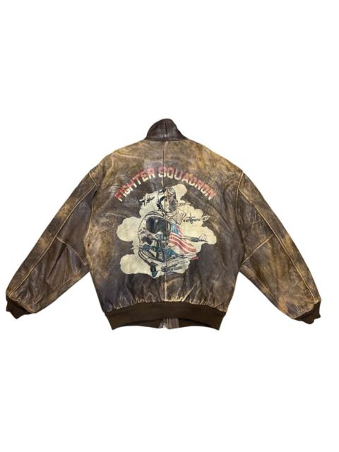 Other Designers Vintage A-2 Leather Jacket Distressed
