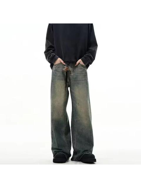 Other Designers Japanese Brand - vintage style high street casual straight wide leg jeans