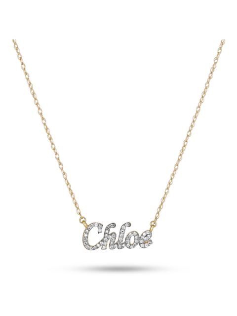 STONE AND STRAND Say My Name Diamond Necklace