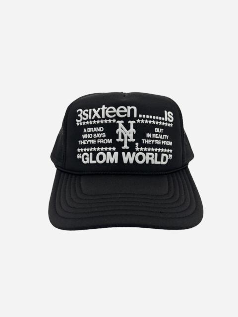 3sixteen "Glom World" Trucker Hat - Black
