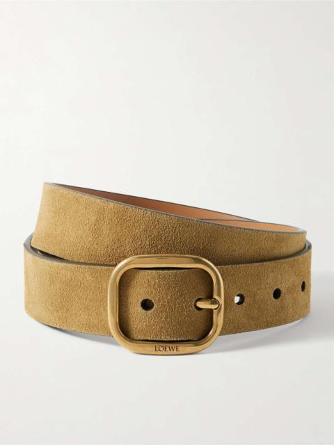 Suede belt