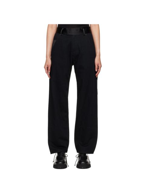 UNDERCOVER Black Painter Drill Jeans