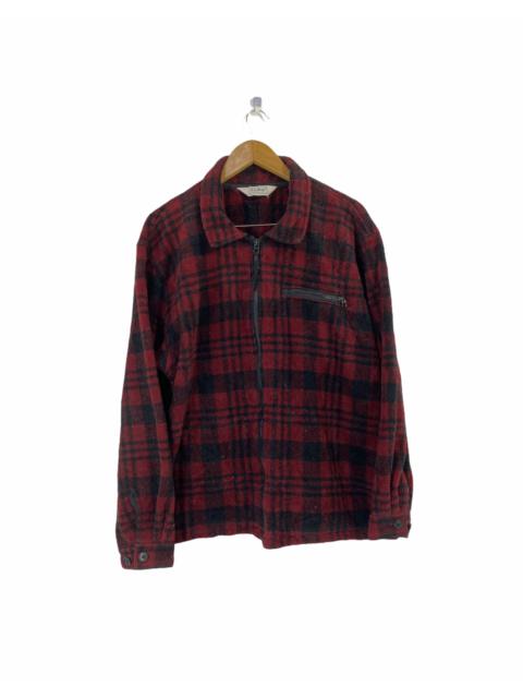 Other Designers L.L. Bean - Vintage L.L. Bean Fleece Jacket Tartan Design