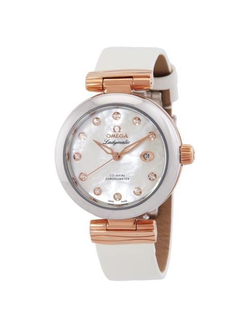 OMEGA Omega De Ville Automatic Chronometer Diamond White Dial Ladies Watch 425.22.34.20.55.004