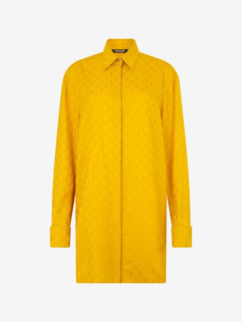 Roberto Cavalli Shirt With Mirror Snake Monogram