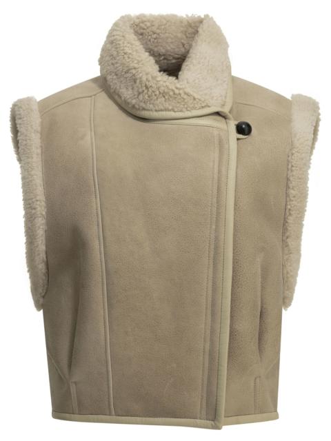 Isabel Marant Isabel Marant Alime Sleeveless Jacket Beige