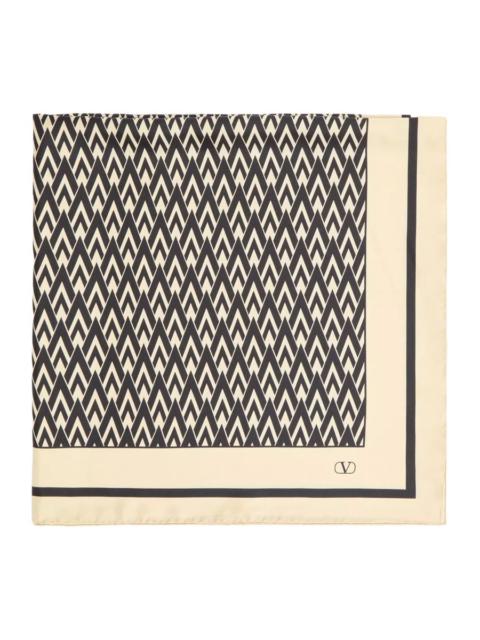 Valentino Valentino Garavani Men Printed Silk Scarf
