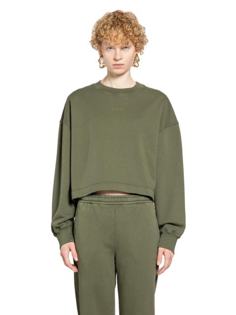 GUCCI Gucci Woman Green Sweatshirts