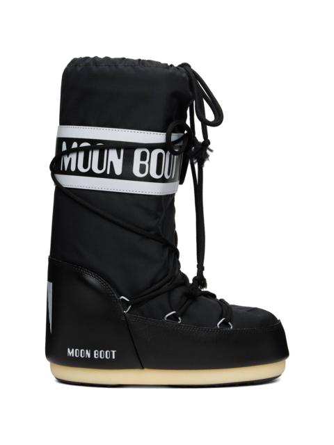 MOON BOOT Black Icon Nylon Boots
