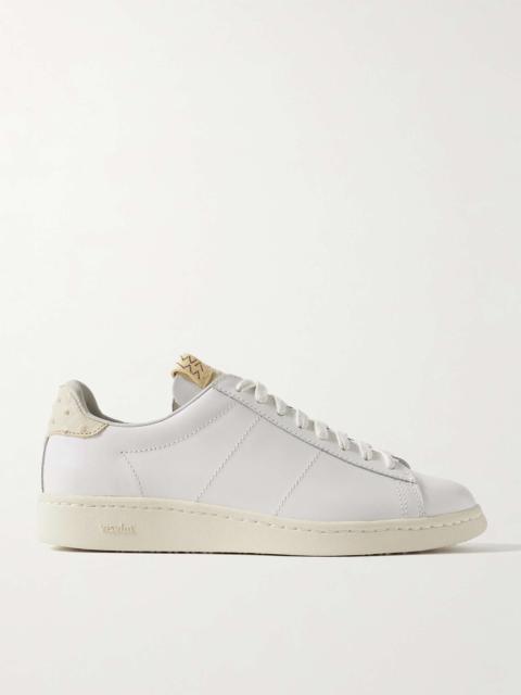 Corda-Folk Ostrich-Effect and Smooth Leather Sneakers