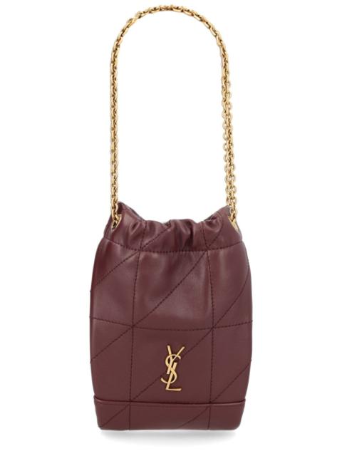 SAINT LAURENT CASSANDRE LOGO LEATHER BAG