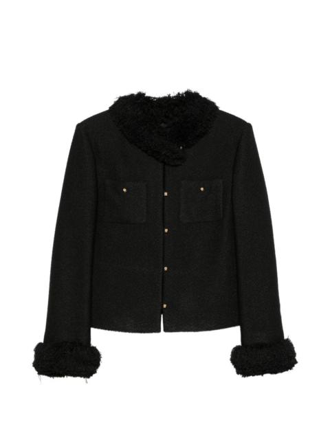 CELINE Celine Women Fringed Wool Blend Jacket