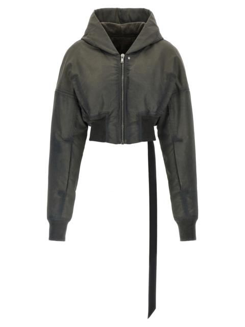 Rick Owens DRKSHDW Drkshdw Women 'Hooded Cropped Flight' Bomber Jacket