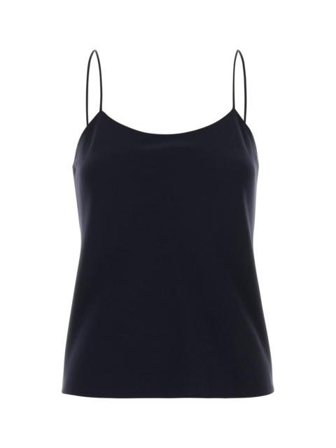 The Row Midnight blue crepe Biggins top