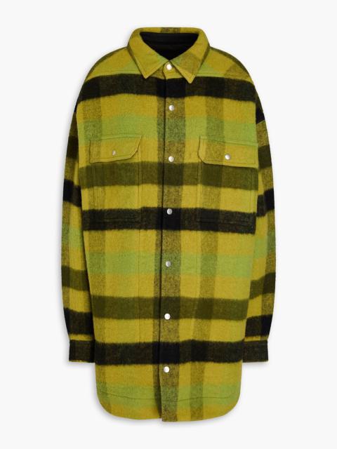 Rick Owens Oversized checked wool jacket