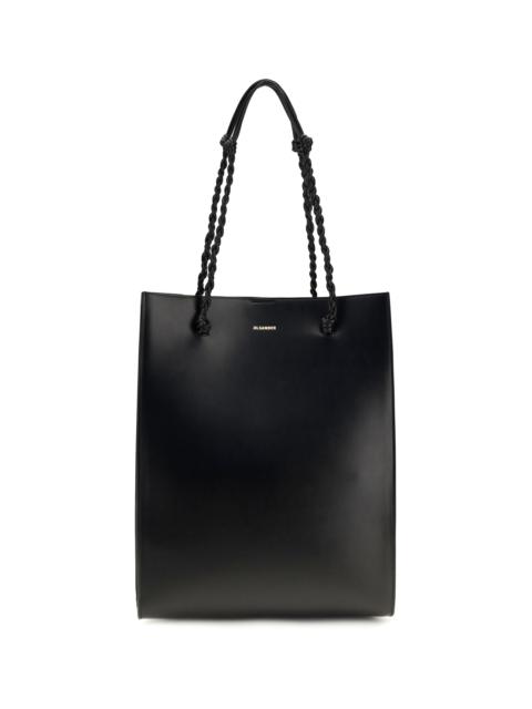 Jil Sander Jil Sander Tangle Leather Tote Bag Black