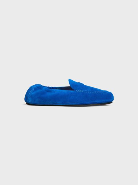 CELINE CELINE ADAM LOAFER WITH TRIOMPHE IN SUEDE CALFSKIN
