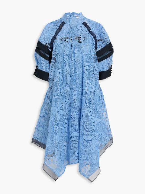 3.1 Phillip Lim Corded lace and cotton-twill dress