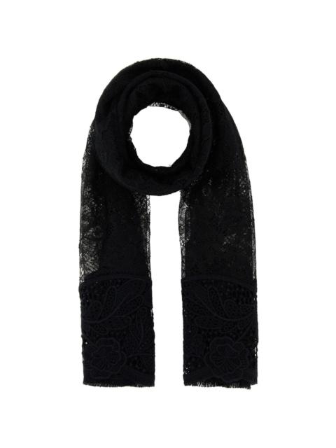 lace-detailing scarf