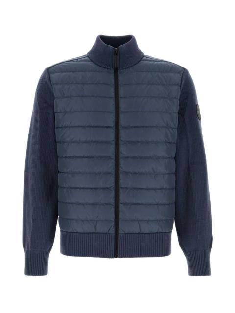 Canada Goose Canada Goose Men Blue Knit And Nylon Hybridge Jacket